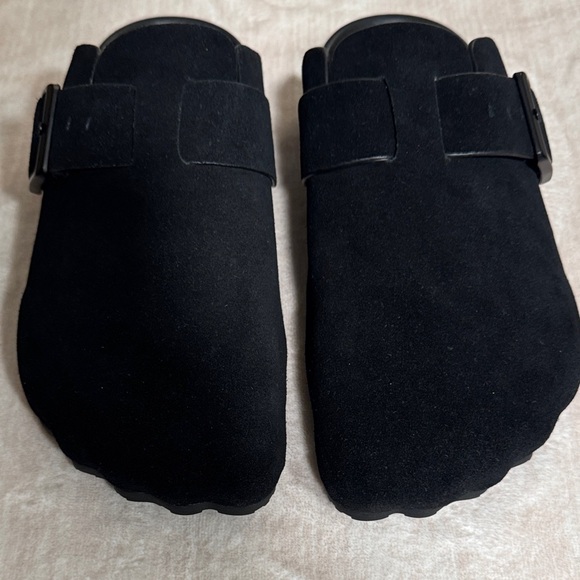 Balenciaga Other - Balenciaga Black Suede Buckle Footwear